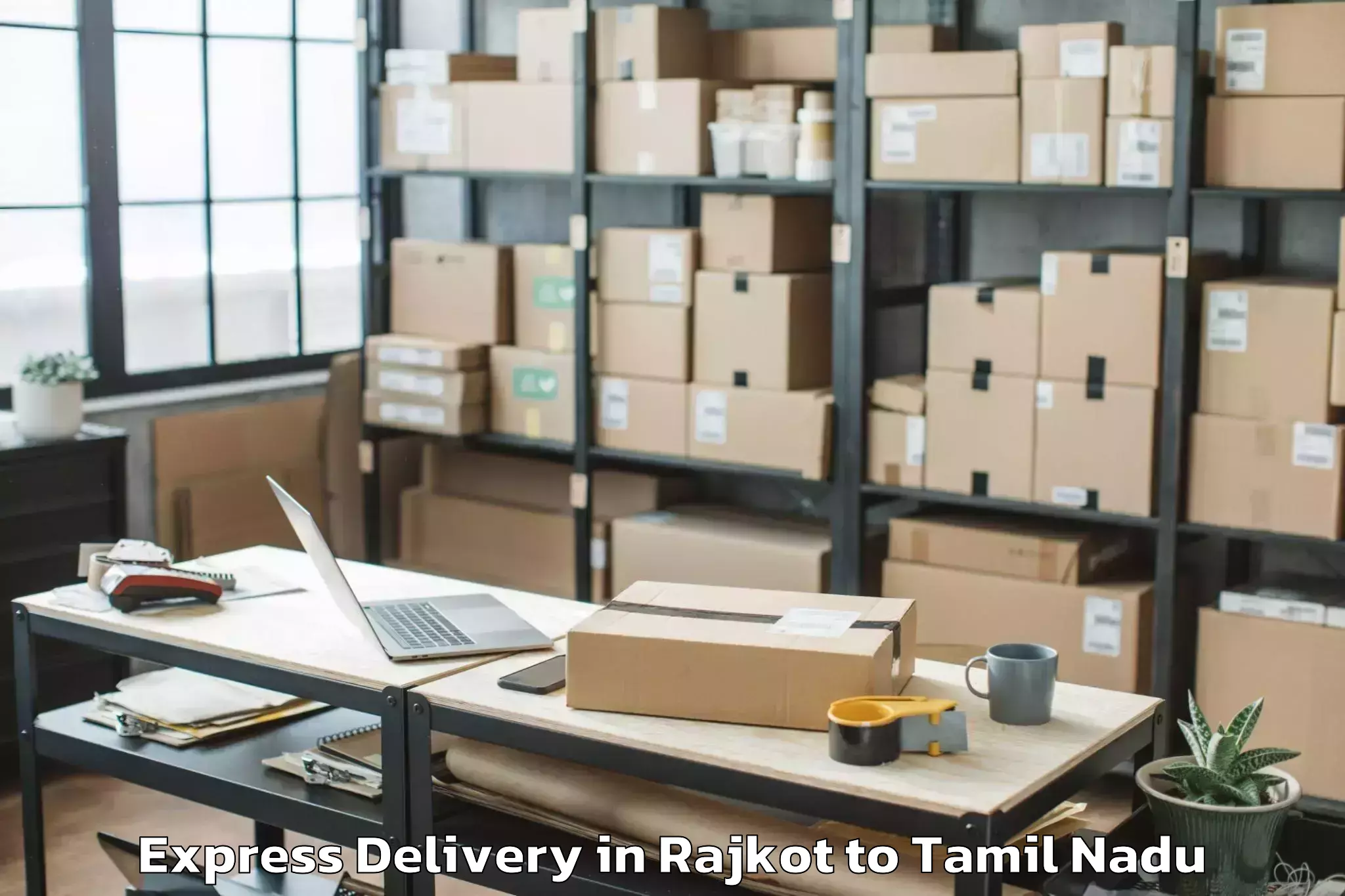 Efficient Rajkot to Puliampatti Express Delivery